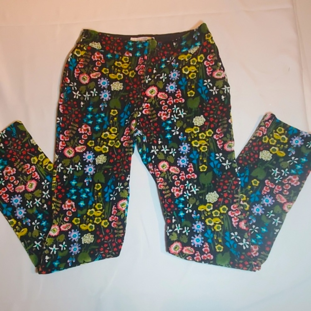 Boden Floral Print Pants Sz 4L